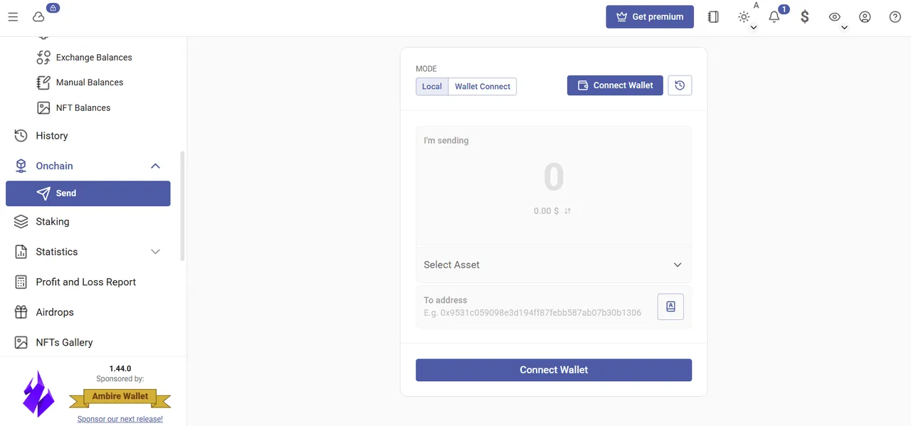 Rotki interface