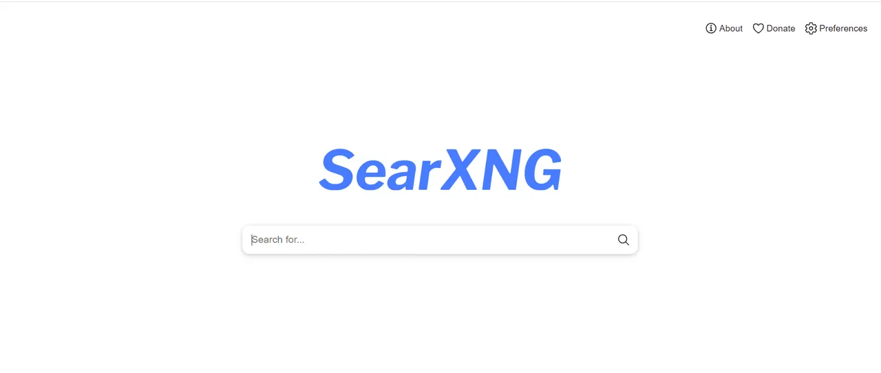SearXNG screenshot 2