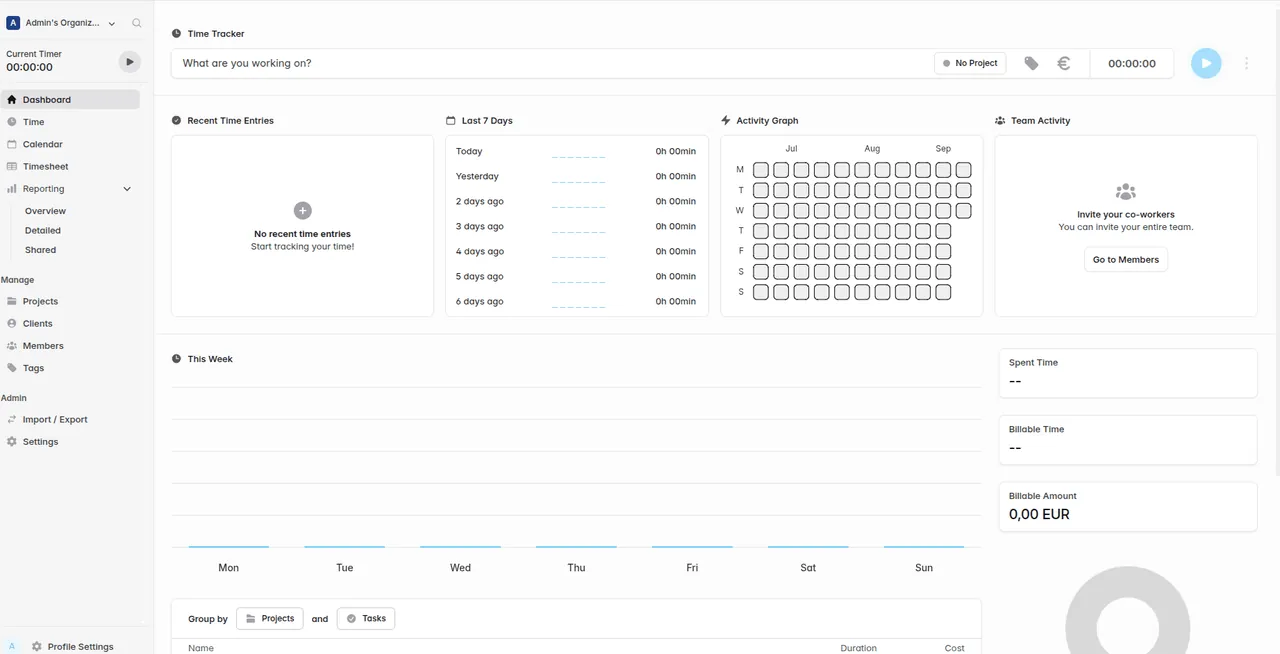 Solidtime screenshot 2