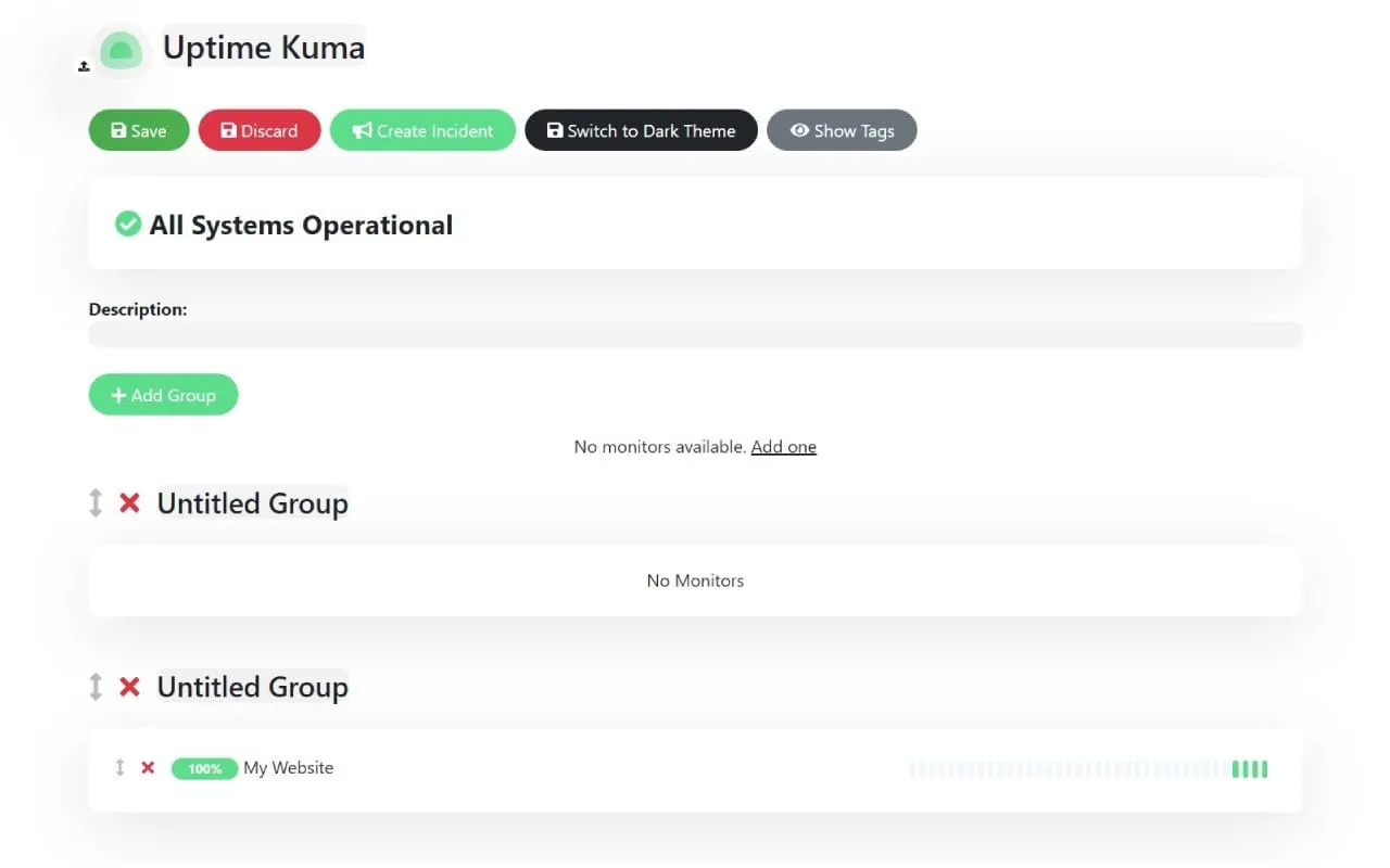Uptime Kuma screenshot 2