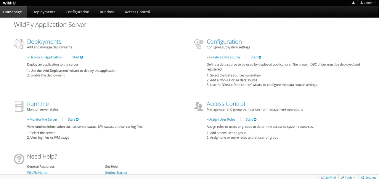 WildFly interface